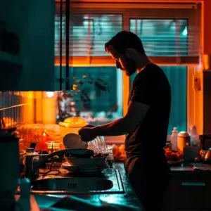 Mój sąsiad z dołu poprosił mnie, żebym zachowywał się ciszej w nocy, ale od tygodnia nie byłem w domu.