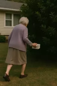 Nadie aparece en el cumpleaños de una anciana, excepto un mensajero con un pastel que dice: "Sabemos lo que hiciste".