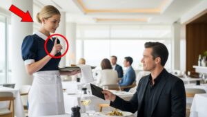 „Tato, ta kelnerka wygląda zupełnie jak mama!” – wyszeptała dziewczynka, szeroko otwierając oczy ze zdziwienia i wskazując na drugą stronę restauracji.