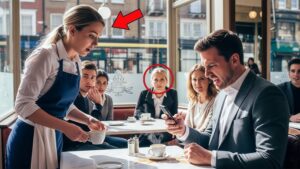 „Tato, ta kelnerka wygląda zupełnie jak mama!” – wyszeptała dziewczynka, szeroko otwierając oczy ze zdziwienia i wskazując na drugą stronę restauracji.